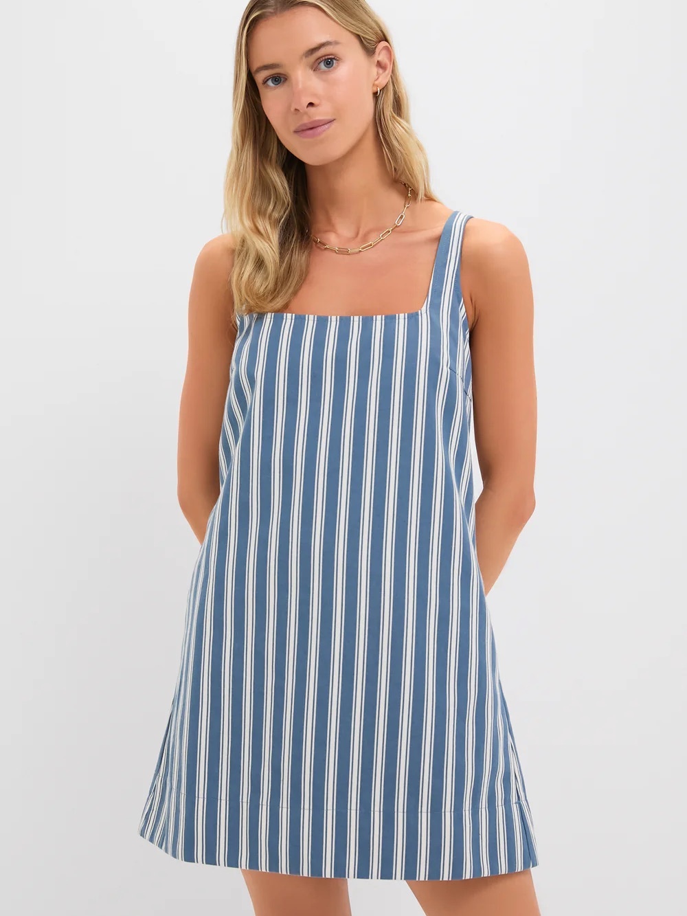 Pomander Place x Tuckernuck Lake Blue Stripe Cassie Dress